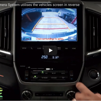 Caravan/Trailer Camera System Utilises the Vehicles Screen in Reverse