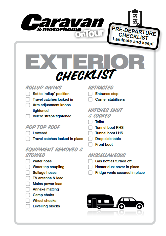 travel trailer delivery checklist