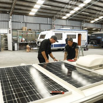 Experienced technicians at Caravan and Motorhome Servicing provide expert solar panel installation for your RV