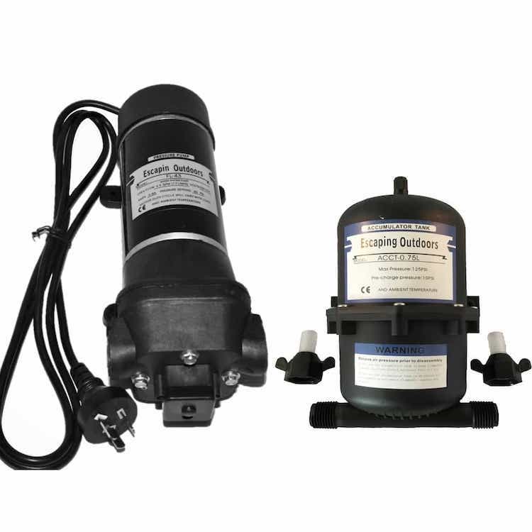 Caravan Water Pumps, Filter & Accumulator