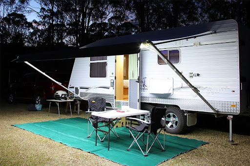 caravan awning outdoors