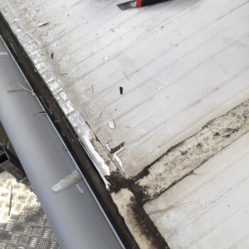 Caravan roof affected by water ingress