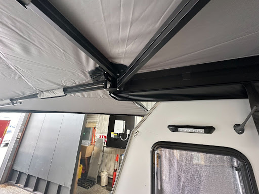 From sun-bleached to shady haven again: 270-degree awning repairs with TLC