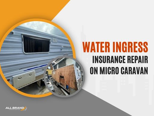 Water Ingress Insurance Repair on Micro Caravan