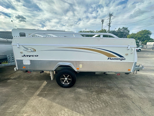 Camper trailer ready for adventure after repairs