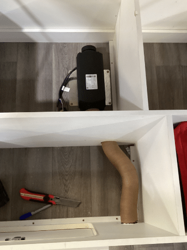 Wiring and connecting the electrical components of a caravan diesel heater installation