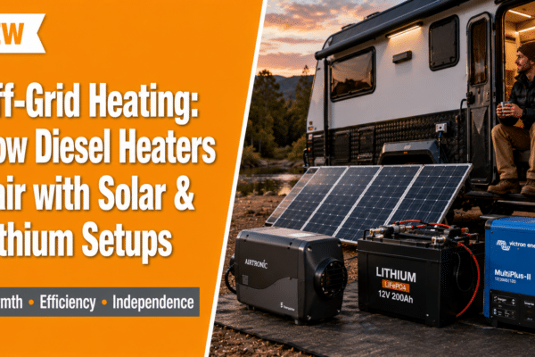 Off Grid Heating How Diesel Heaters Pair with Solar & Lithium Setups